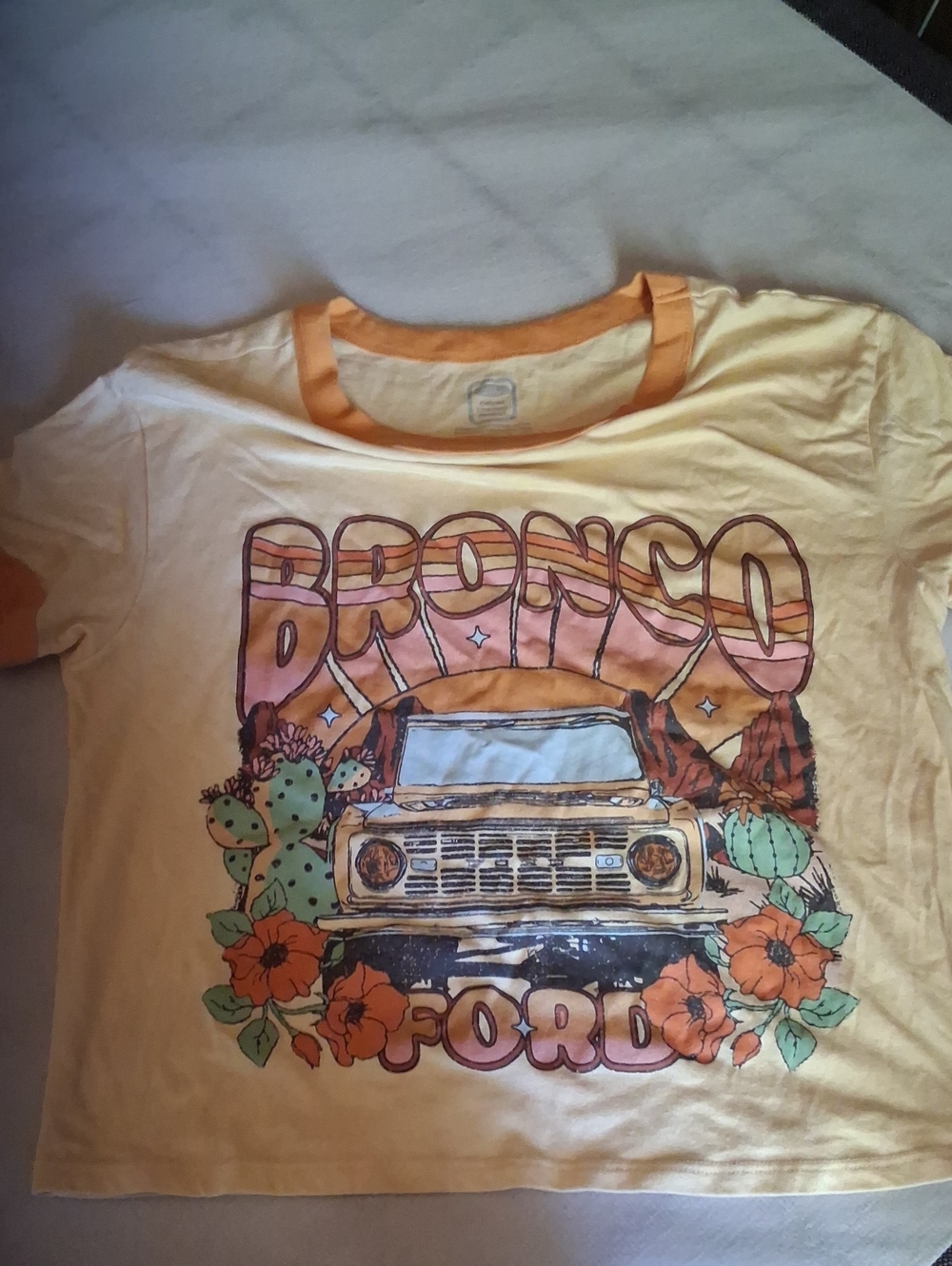 Ford Bronco Graphic Tee - Yellow & Orange